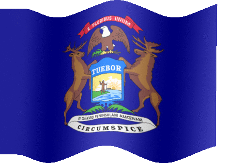 Michigan flag-XXL-anim