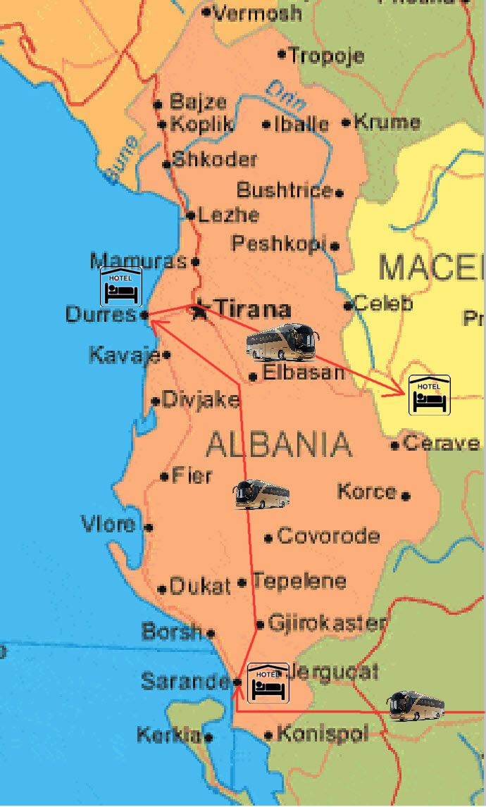 MapAlbanien