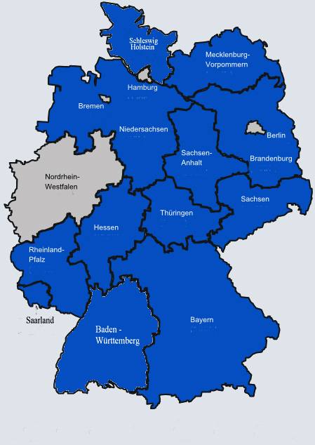 NRW-map